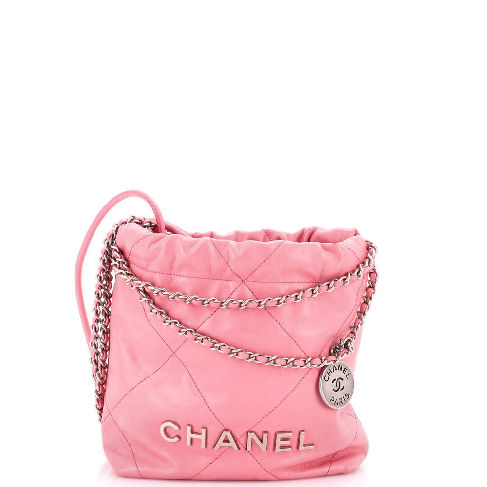 Chanel Mini 22 Chain Hobo Quilted Calfskin
